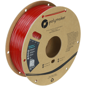 Polyflex TPU95 HF filament - Läbipaistev punane