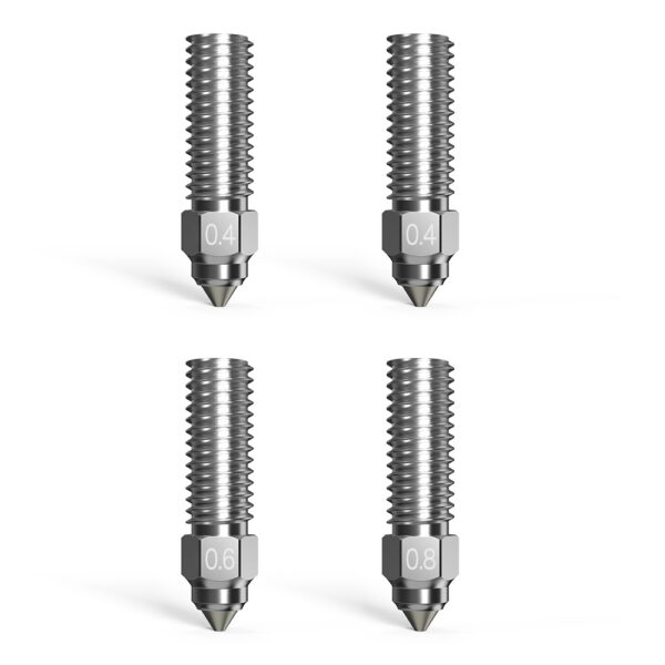 Bimetal nozzle set (2x0.4mm, 0.6mm, 0.8mm) for K1/K1Max, CR-M4, ENDER-3V3KE CREALITY - Image 3