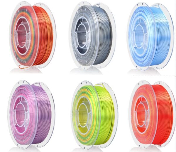 Filament PLA multicolor silk set 1.75mm 6x0.35kg Rosa3D - Image 3