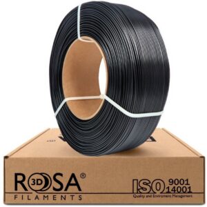 Filament PLA black 1.75mm 1kg refill Rosa3D