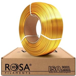 Filament PLA Silk Gold 1.75mm 1kg refill Rosa3D