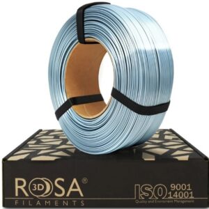 Filament PLA Silk Silver 1.75mm 1kg refill Rosa3D