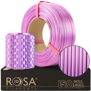 Filament PLA Silk pink dynamic 1.75mm 1kg refill Rosa3D