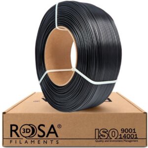 Filament PET-G black 1.75mm 1kg refill Rosa3D