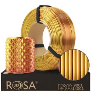Filament PLA Magic Silk Gold-Copper 1kg refill Rosa3D