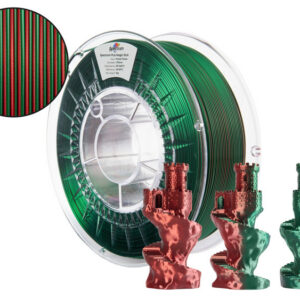 Filament PLA Magic silk FOREST FLAME (Green, Red) 1kg Spectrum