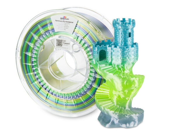 Filament PLA silk Rainbow FROST GLOSS 1kg SPECTRUM