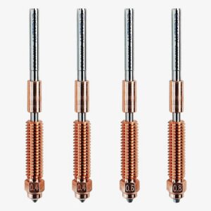 Nozzle kit "Unicorn" 2x0.4mm 1x0.6mm 1x0.8mm with heatbrake for K1C, ENDER-3V3, K1MAX (with upgraded hotend) CREALITY