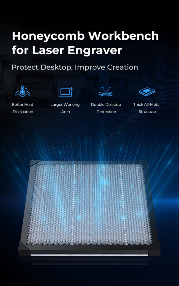 500*500mm Honeycomb Workbench for Laser Engraver CREALITY - Image 4