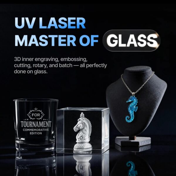 xTool F2 Ultra UV 355 nm UV-laseri võimalused